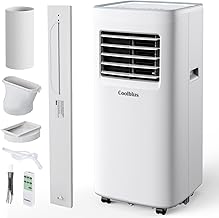 Portable Air Conditioners,8400 BTU air conditioner Cools Up to 350 Sq. Ft. 3 in 1 Portable AC with Remote Control,24H Timer, Smart Sleep Mode,Window Installation Kit & Filter Cleaning Brush