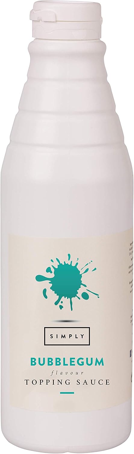 Simply Bubblegum Dairy Free Topping Sauce, Ready to Use Dessert Sauce for Ice Cream, Waffles, Pancakes, Coffee & Milkshakes (1 kg)