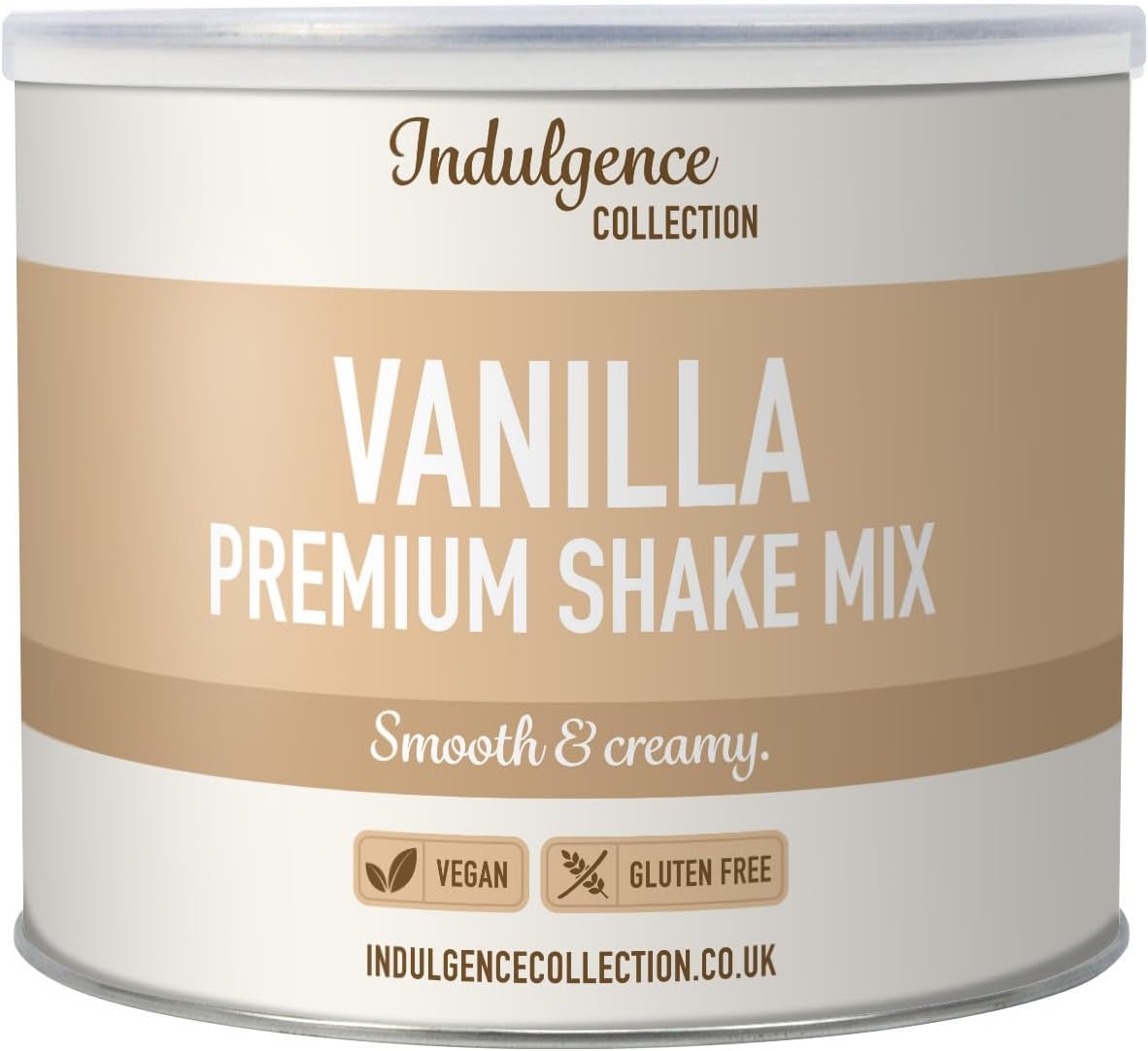 Indulgence Collection Vanilla Milkshake Powder Mix 1kg - Luxurious Thick and Creamy Texture - Ideal for Frappe and Smoothie Drinks - Vegan and Gluten-Free - Made in the UK