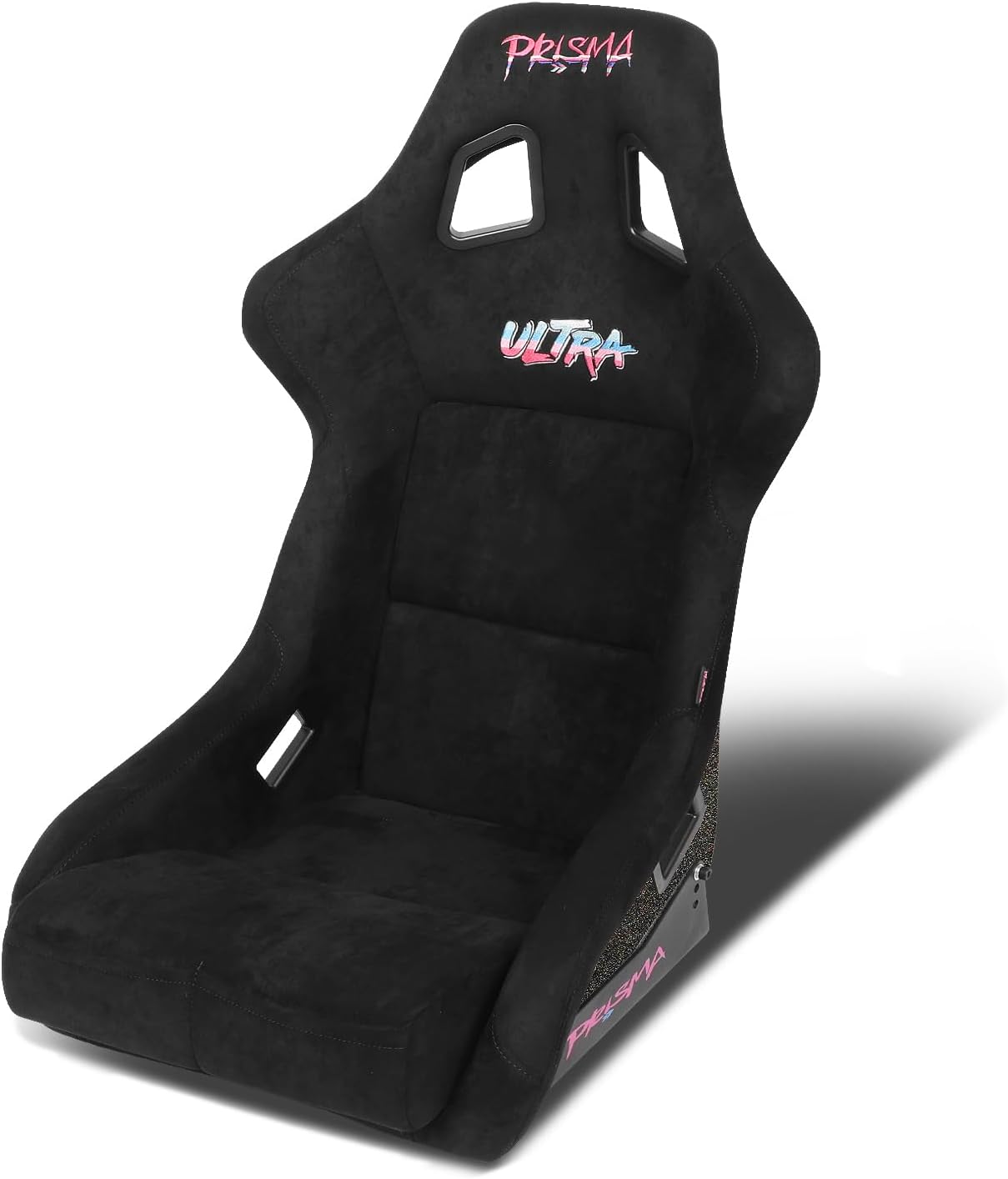 NRG Innovations NRG-FRP-302BK-ULTRA Universal Fixed Back Bucket Racing Seat for 5-Point Harnesses, Size L, Black Seat Cover,24" W X 35" H X 18" D