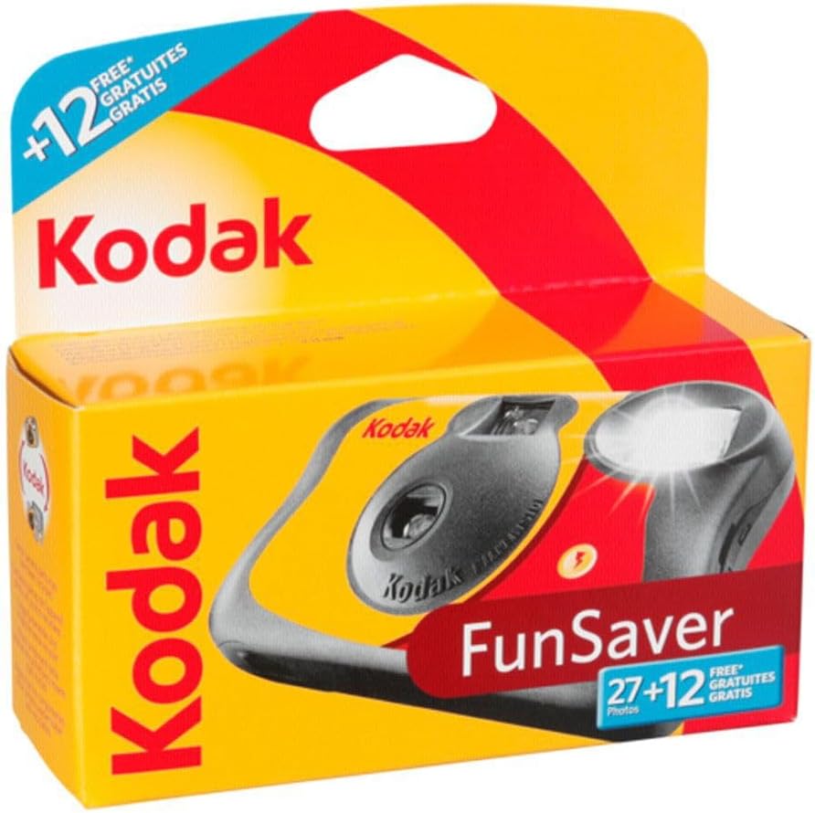 Kodak Single Use FunSaver Camera with Flash 27 exposures +12 free