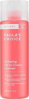 Paula's Choice-DEFENSE Hydrating Gel-to-Cream Facial Cleanser with Green Tea, Licorice, Aloe & Soy, Anti-Pollution and Free Radical Damage Protection for All Skin Types, 6.7 Ounce Bottle