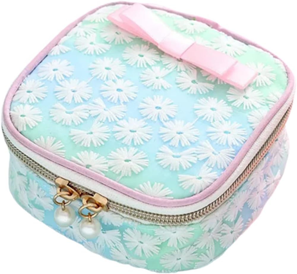 SHIQIZHIJIA Sanitary Napkin Storage Bag Portable Menstrual Cup Pouch Pad Flower Shape Menstruation First Period Bag for Teen Girls Women Ladies