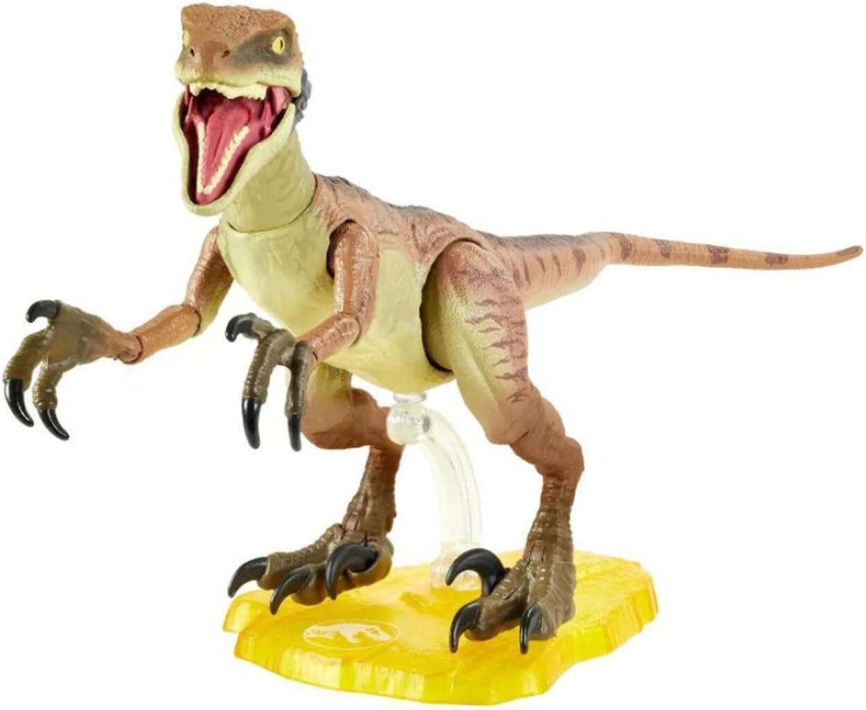 Jurassic World Toys Store Velociraptor Echo 6-inches (15.24 cm) Collectible Action Figure with Movie-Authentic Detail, Movable Joints and Figure Display Stand; for Ages 8 and Up GXY59