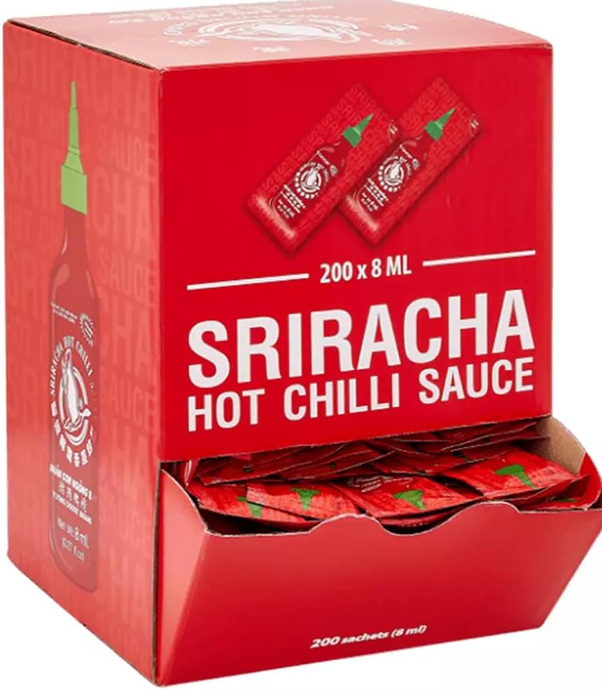Sriracha Hot Chilli Sauce Sachets -pack of 20 x 8 ml