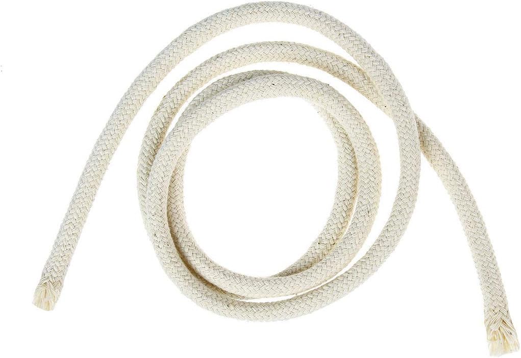 100% Cotton Round Wick for Oil Lamp Torch Spirit Paraffin Kerosene Lamp (Thickness: 10mm)