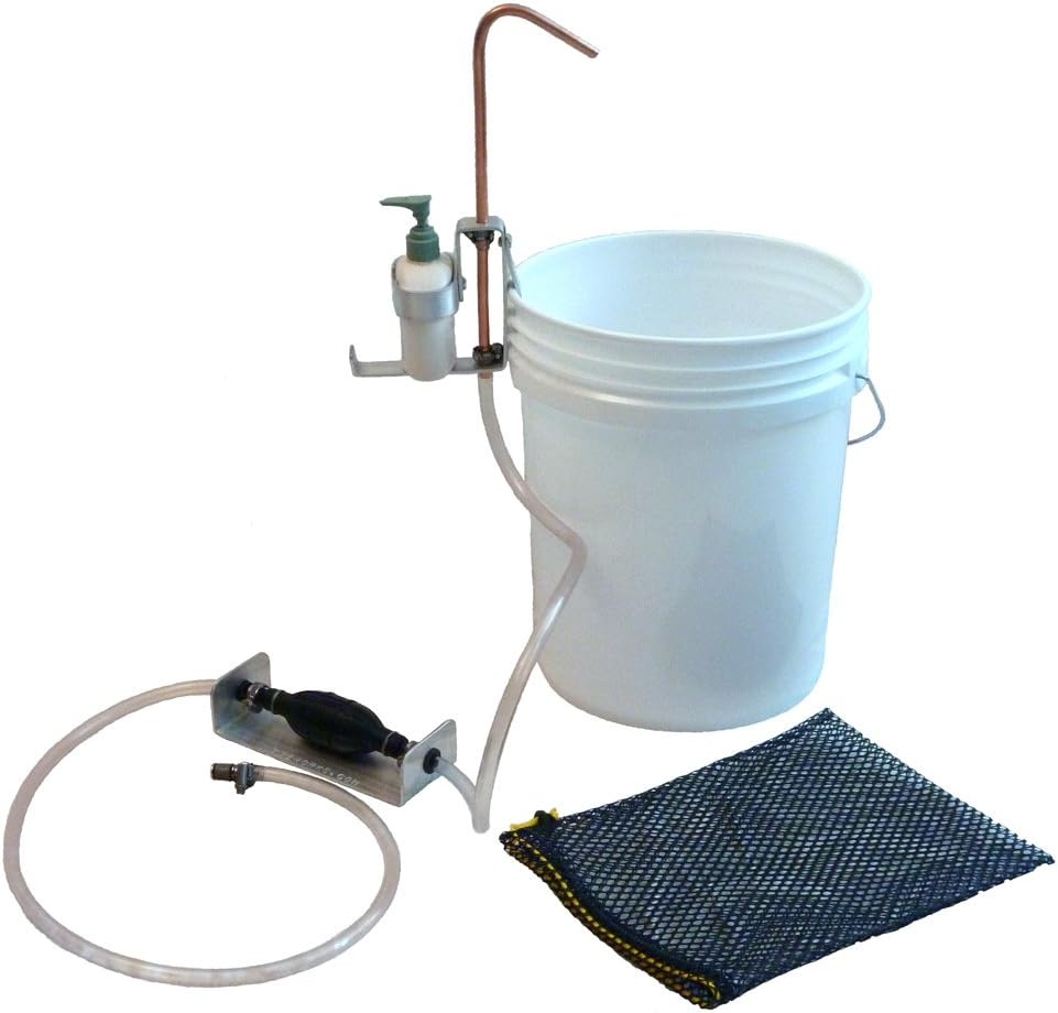 Advanced Hand Wash System (Hands Free Camp Sanitation) - Note That Buckets are not Included.