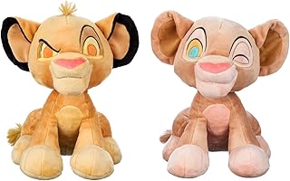 Disney Store Official Simba and Nala Plush Set – The Lion King 30th Anniversary Edition – Small 11'' Collectible Lion Pair