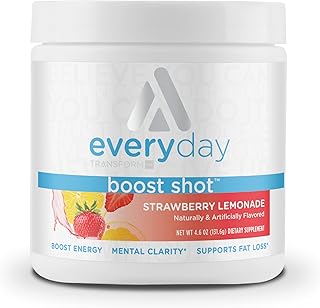 TransformHQ Everyday Boost Shot 28 Servings (Strawberry Lemonade) - Non-GMO, Gluten-Free