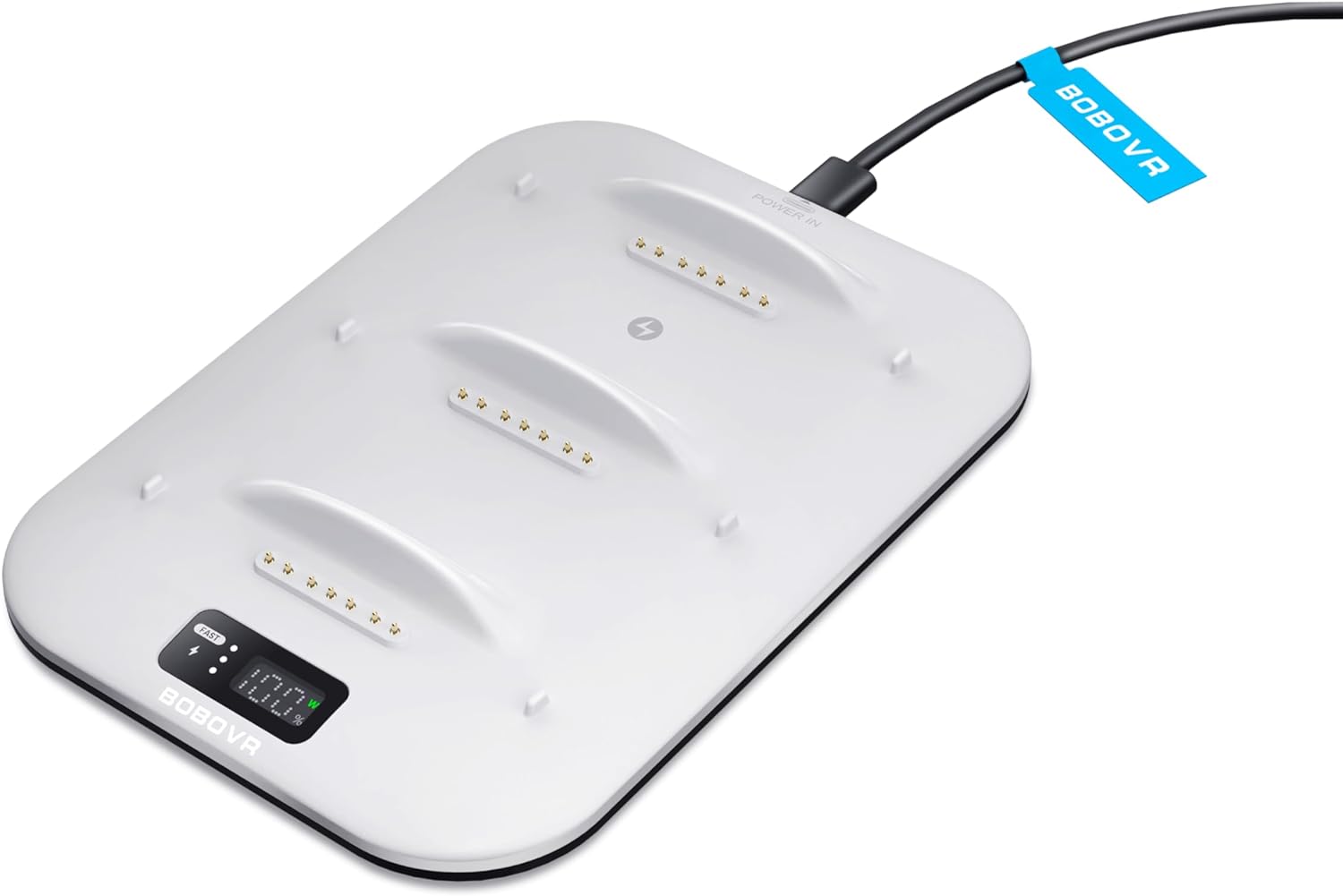 BOBOVR BD3 Charging Dock, Providing Fast Charging for 3*B100, 30W Power, 0-80% in Just 1 Hour