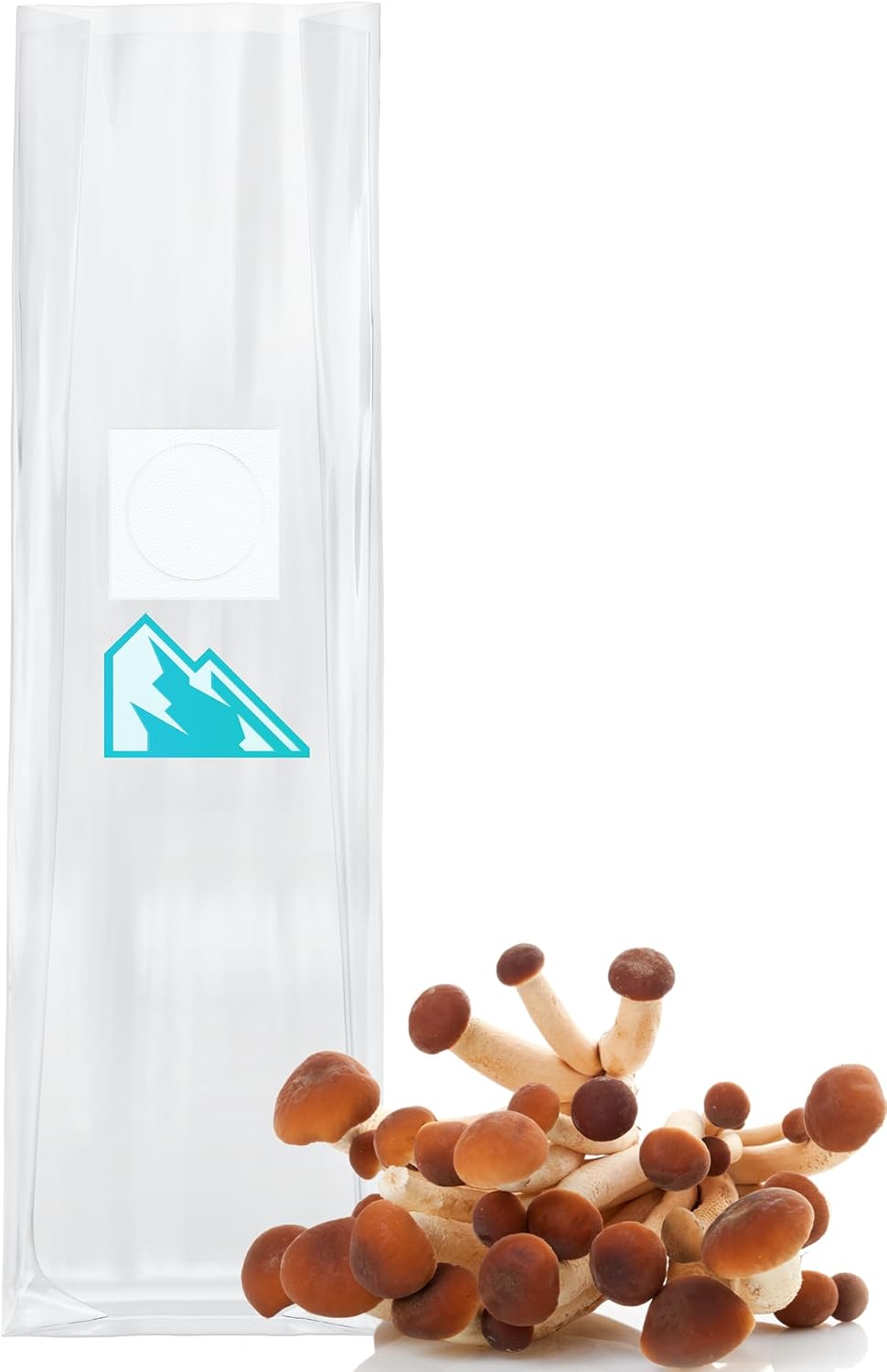 10X Mushroom Grow Bags - 5"x4"x19" Premium Autoclavable Spawn Bags, 0.2 Micron Filter Patch, 3 Mil Polypropylene - 50 Pack