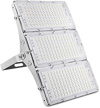 CHARON 300W LED Flood Light, 24000LM Super Bright Outdoor Security Lights with Wider Lighting Angle, 6000K Daylight White, IP66 Waterproof Outdoor Lighting for Garage, Garden, Lawn, Yard, Parking Lot