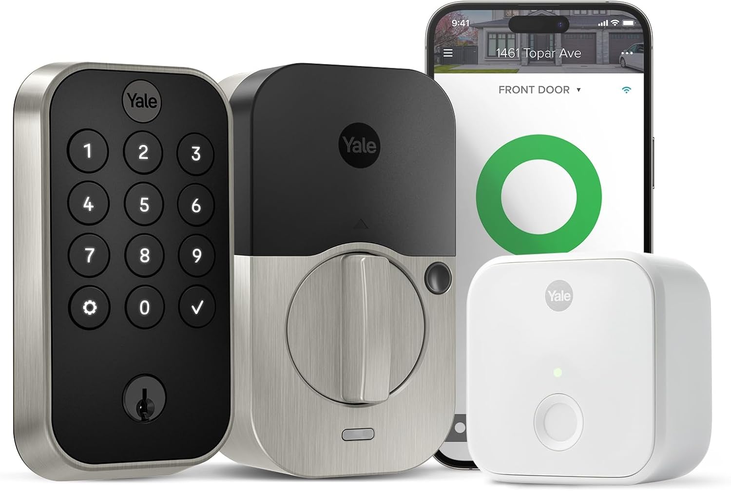 Yale Assure Lock 2 Keypad with Wi-Fi Connect, Satin Nickel Deadbolt for Vacation Rental Hosts, YRD410-CB1-619