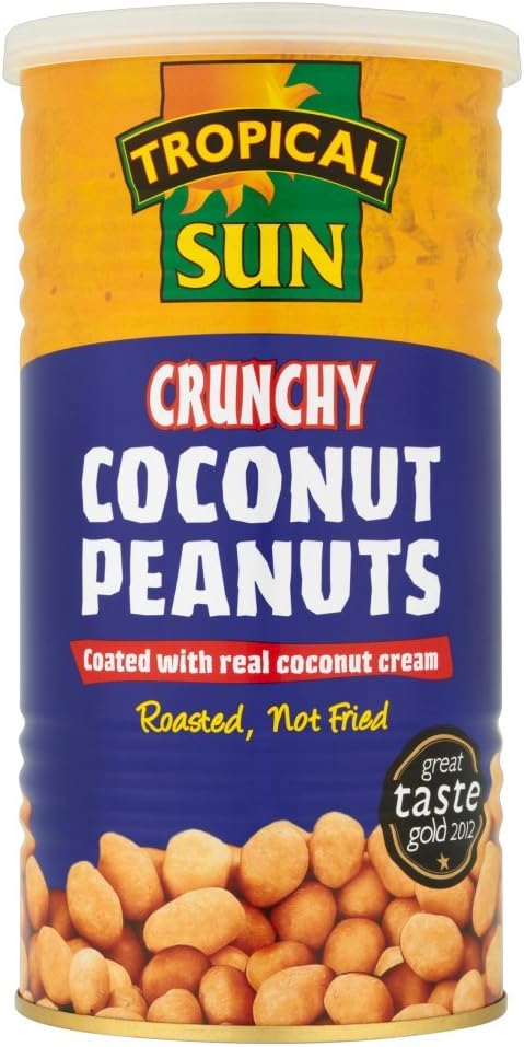 Tropical Sun Crunchy Coconut Peanuts 330 g (Pack of 6)