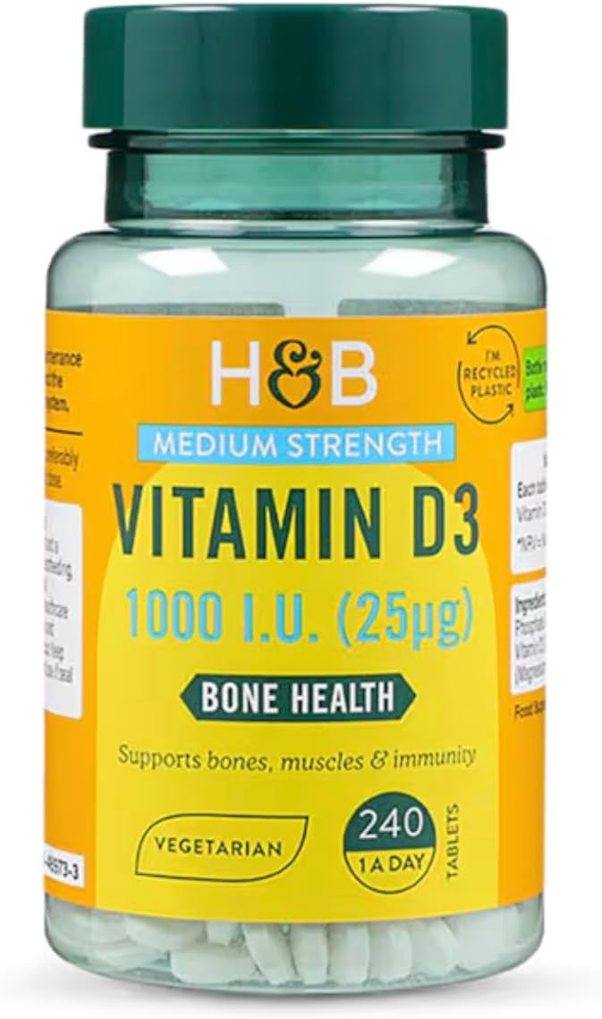 Holland & Barrett Vitamin D3 1000 I.U 25ug 240 Tablets
