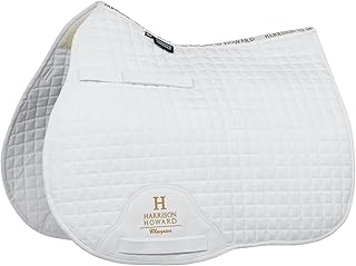 Harrison Howard All-Purpose Saddle Pad Suede Saddle Pad for Horses Use During Everyday Riding