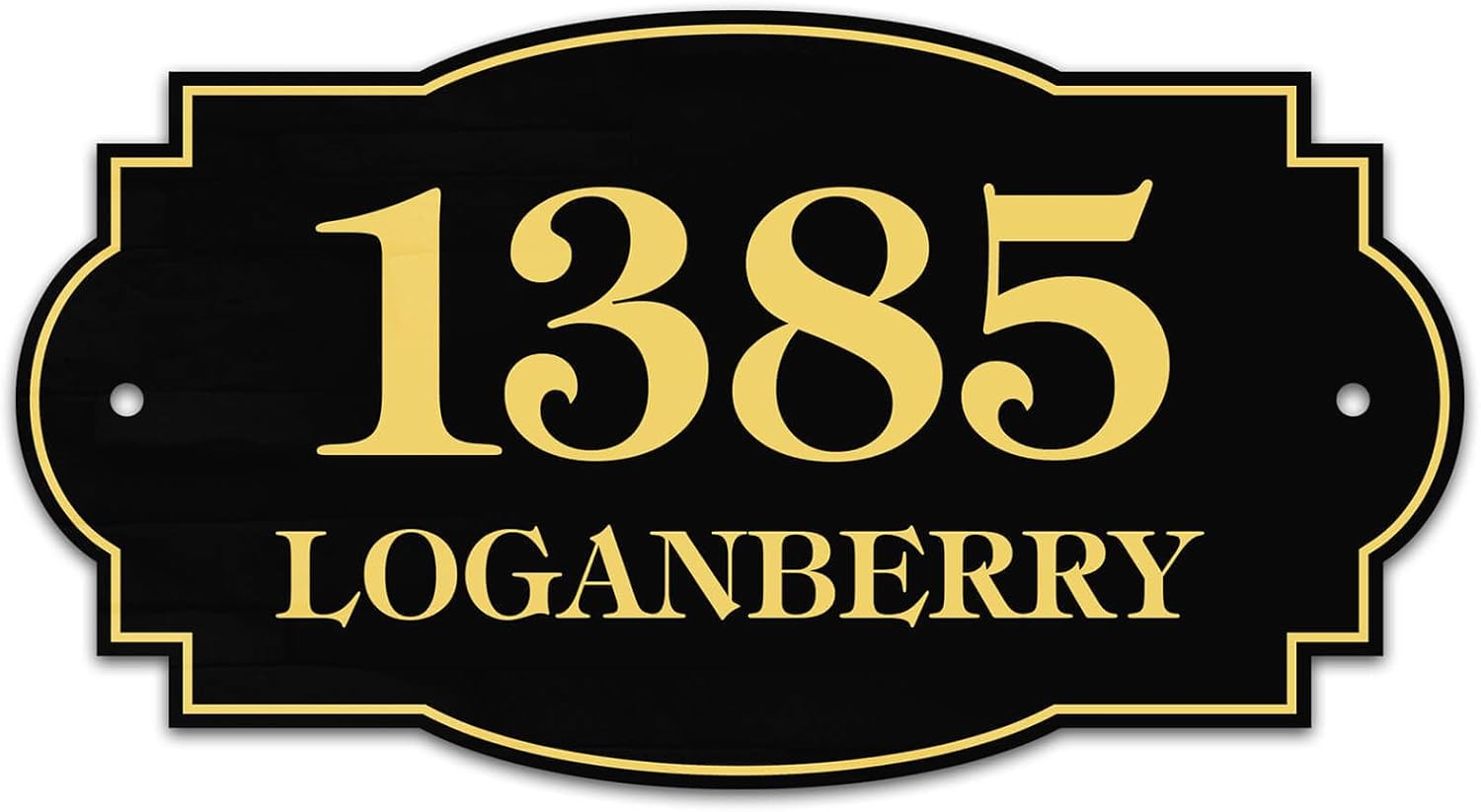 House Address Sign, House Address Plaque, Indoor/Outdoor Use, 7x12 Inch, 22 Colors, Reflective Option, USA Made by My Sign Center (Victorian)