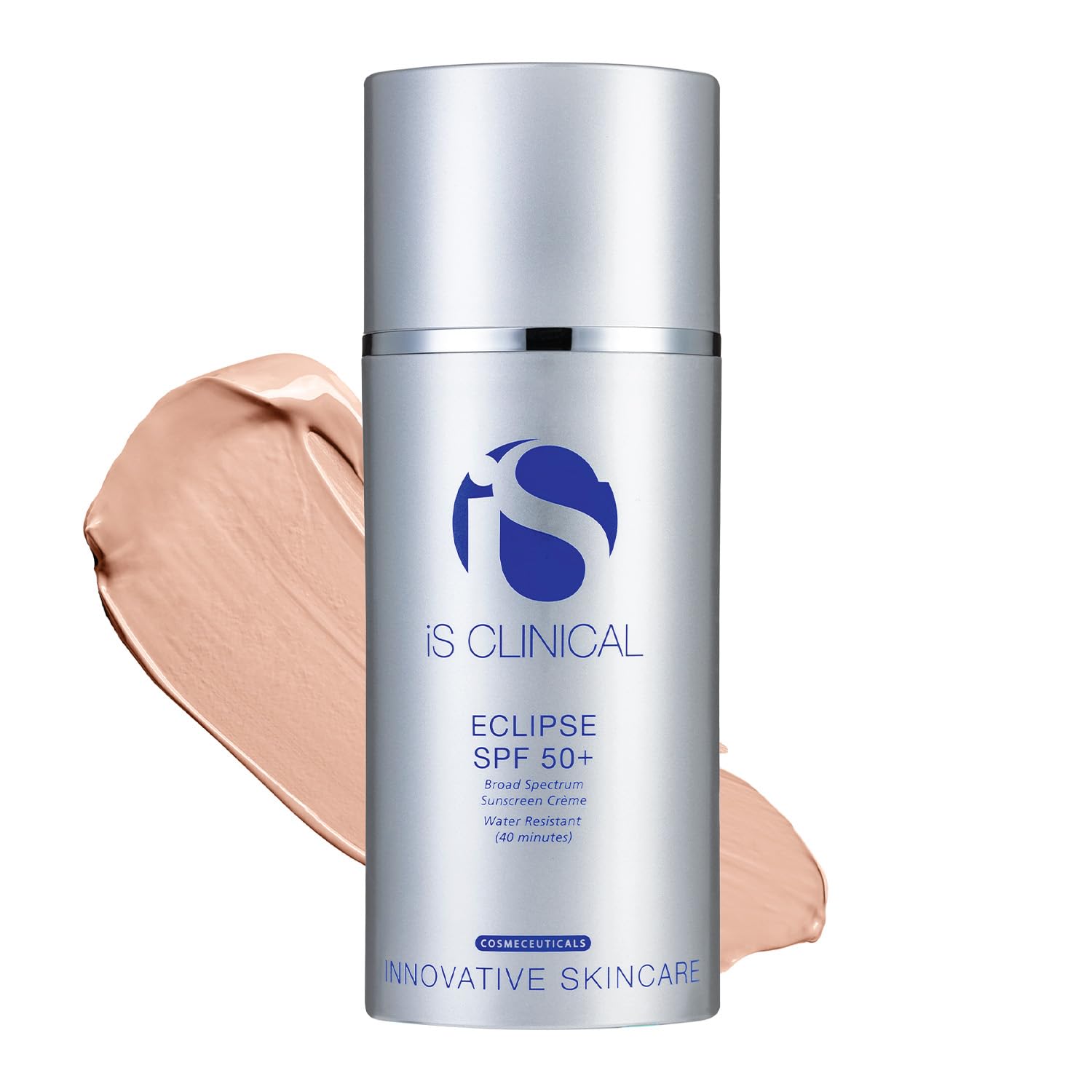 iS CLINICAL Eclipse SPF 50+ Sunscreen, Zinc Oxide tinted sunscreen, ultra sheer non-greasy matte finish sun cream for face