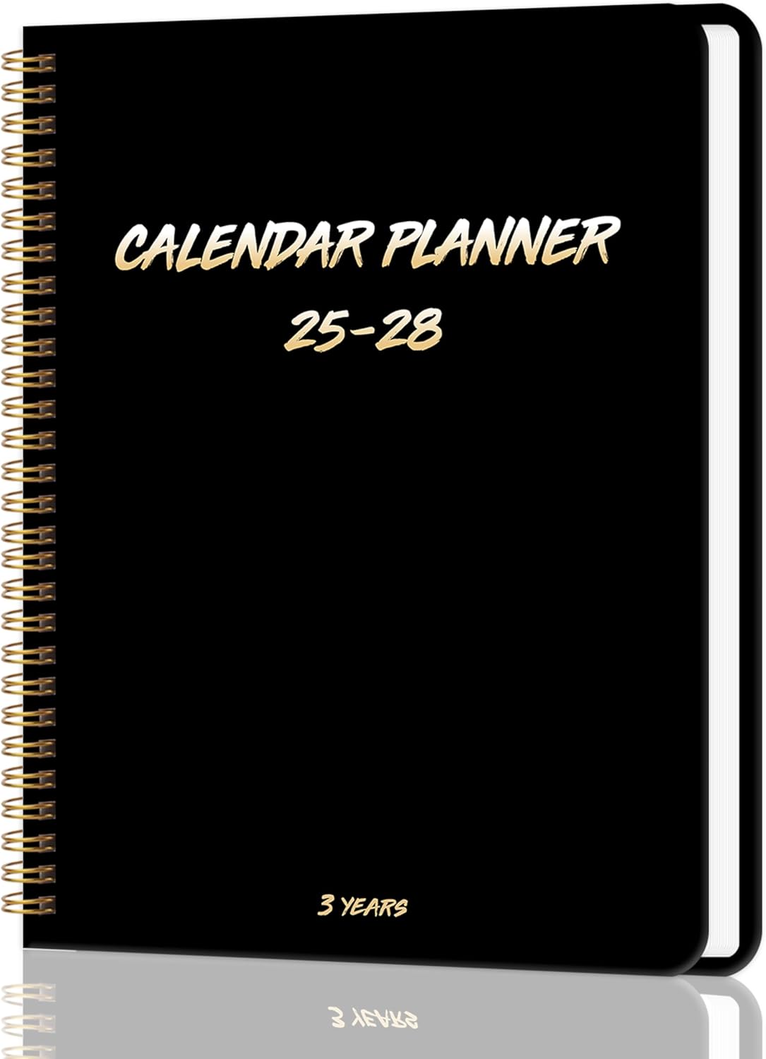 KAICN Calendar Planner 2025-2028, 36-Month, Monthly Planner July 2025-June 2028, 8.5“ x 11”, Hard Shell Cover, Spiral Bound, Calendar Planner for Office, School, and Home(Black)