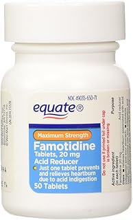 Equate - Acid Reducer, Maximum Strength, Famotidine 20 mg, 100 Tablets