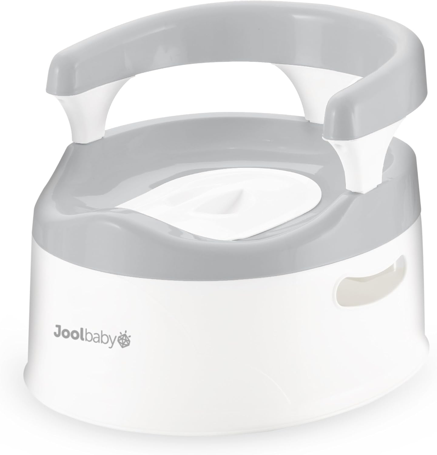 Jool Baby Potty Chair for Toddler Toilet Training - Splash Guard & Back Support (Grey)