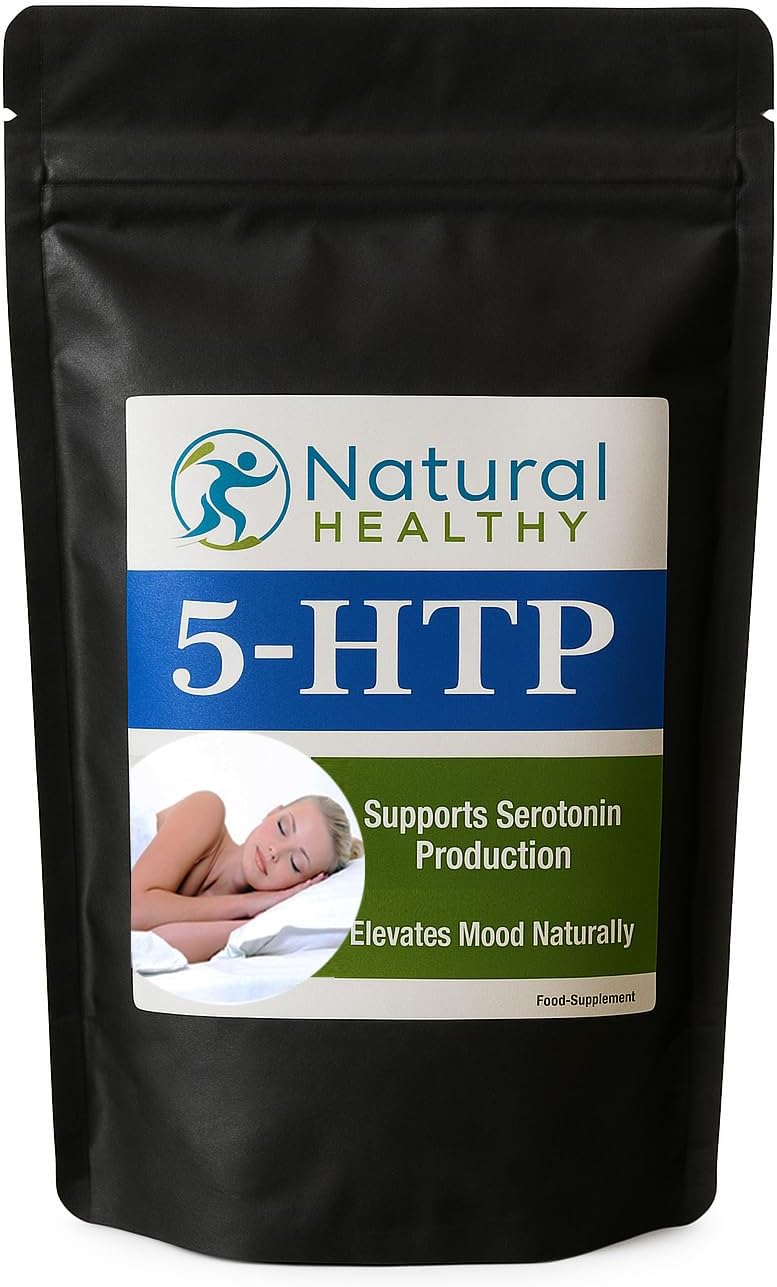 5-HTP Supplement, (60 Tablets) 400mg Griffonia Seed Extract, 97% 5-HTP, Mood Support, Vegan