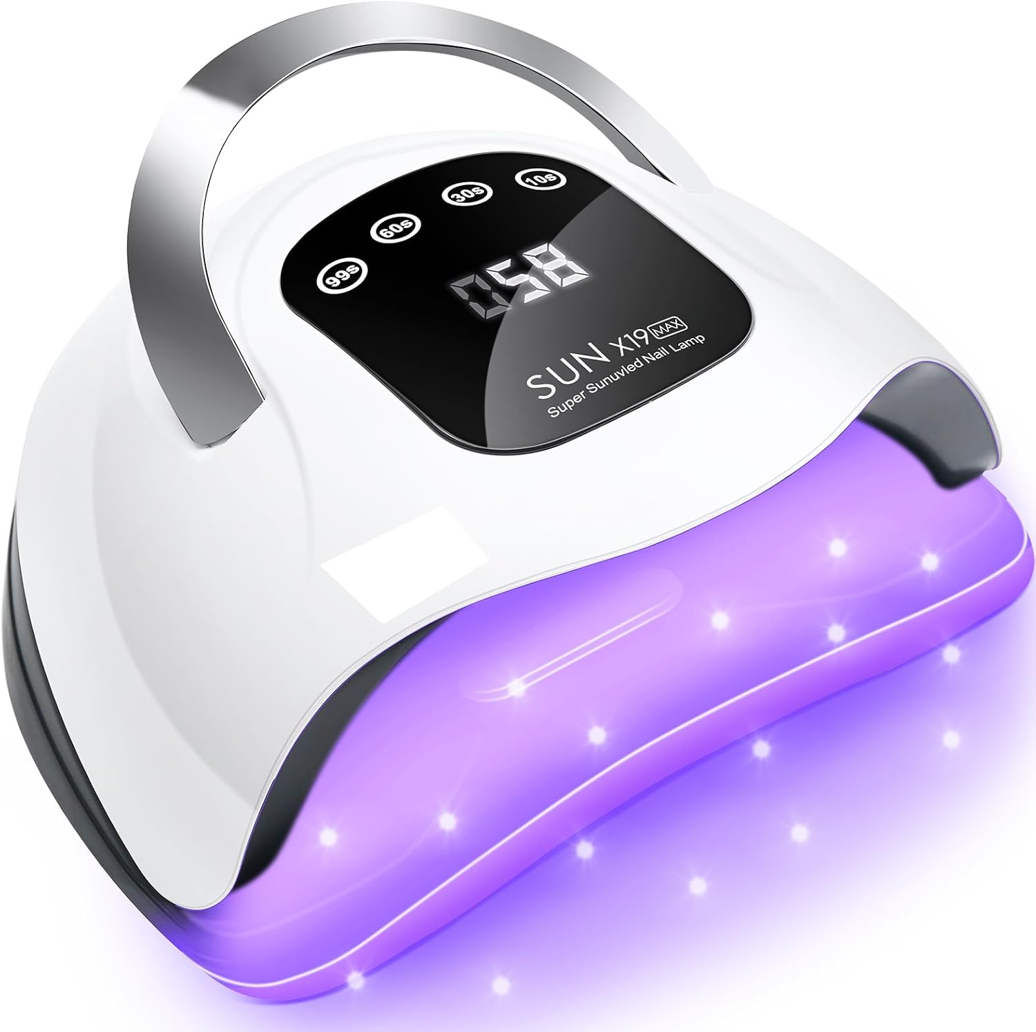 UV Nail Lamp 320W Curing Lamp 72Pcs Led 4 Timers-Auto Sensor,Home and Salon | LKE Professional UV LED Nails Lamp Nail Lamps for Gel Portable Nail Dryer Detachable Fast Drying Technology for Perfect Nails