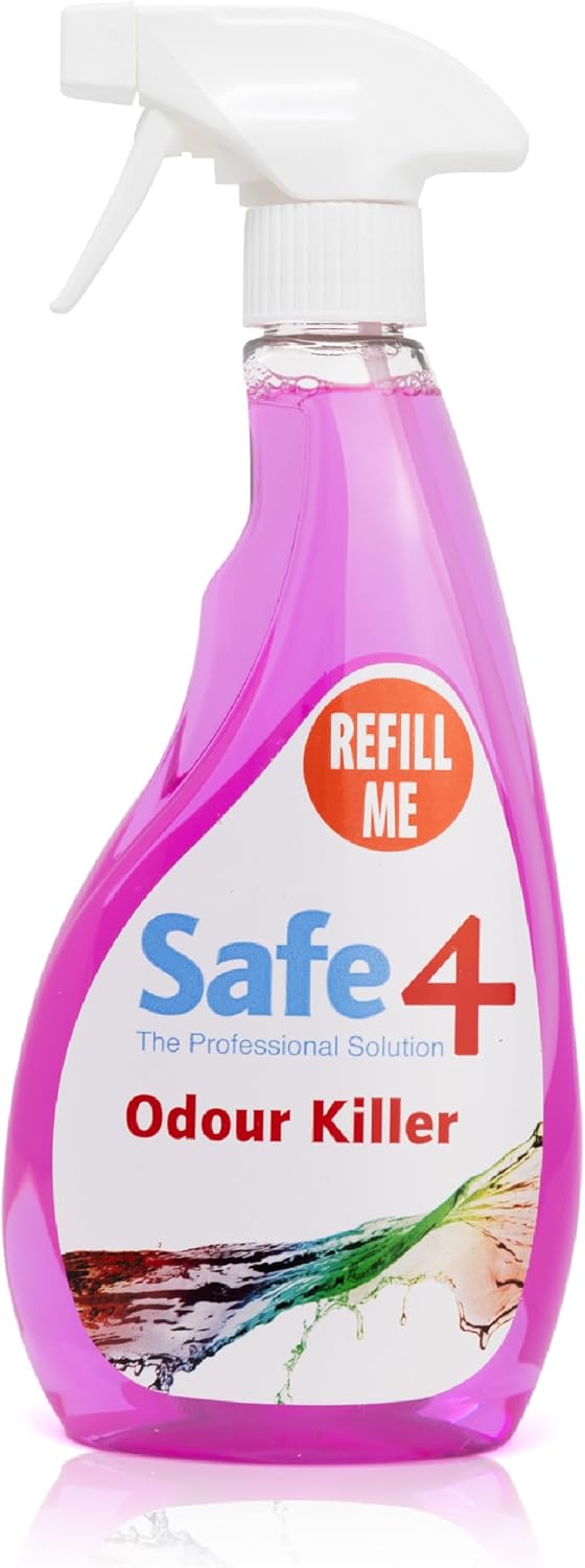 Safe4 Odour Killer – Pet-Safe Odour Eliminator Spray for Home, Car & Fabrics – Instantly Neutralises Urine, Pet & Everyday Smells