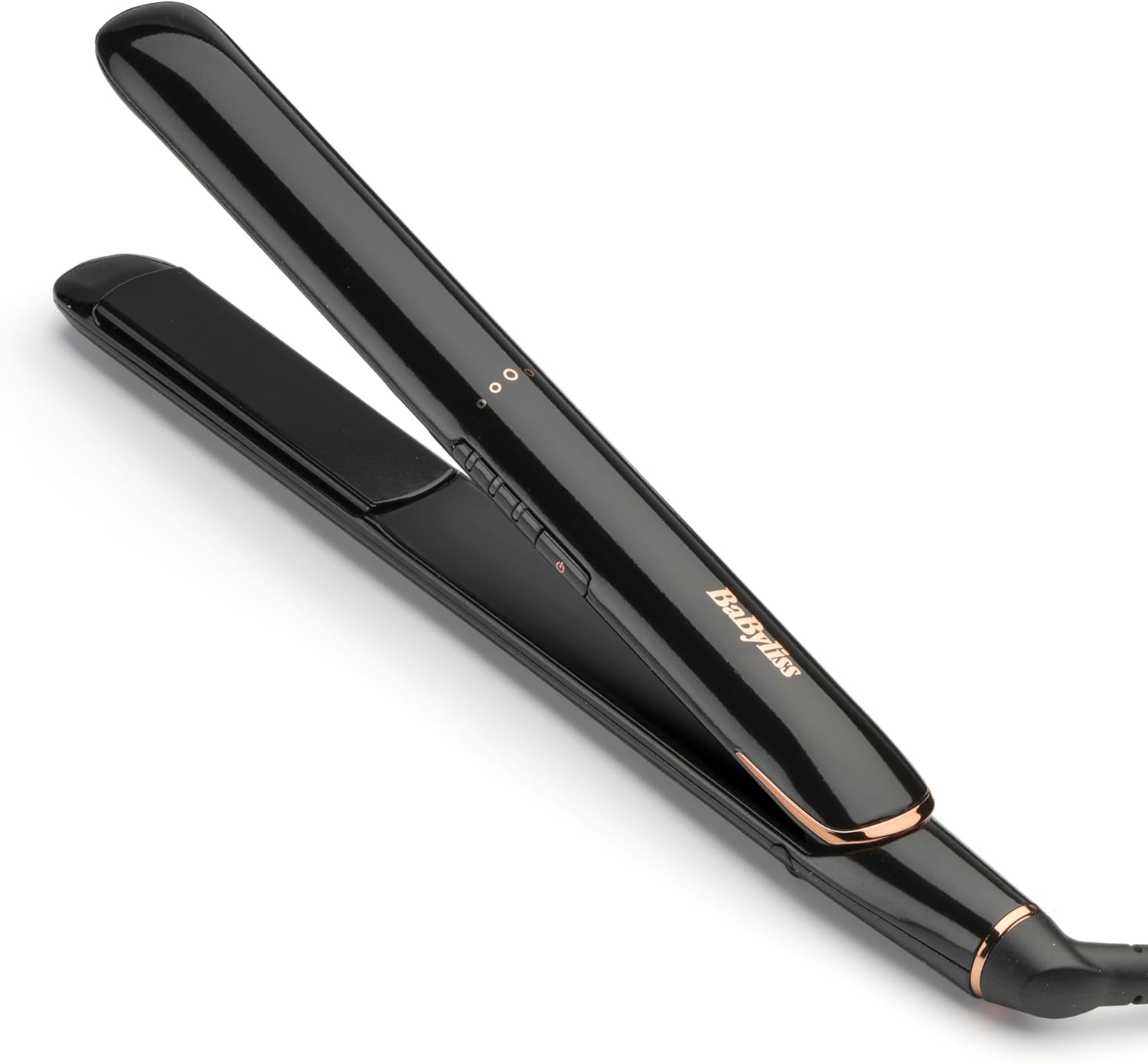 BaByliss Rose Lustre Hair Straighteners - Ceramic Plates for Smooth Everyday Styling, Fast 30 Second Heat Up, 3 Heat Settings 180°C - 230°C, 230C, Worldwide use, 2515DU