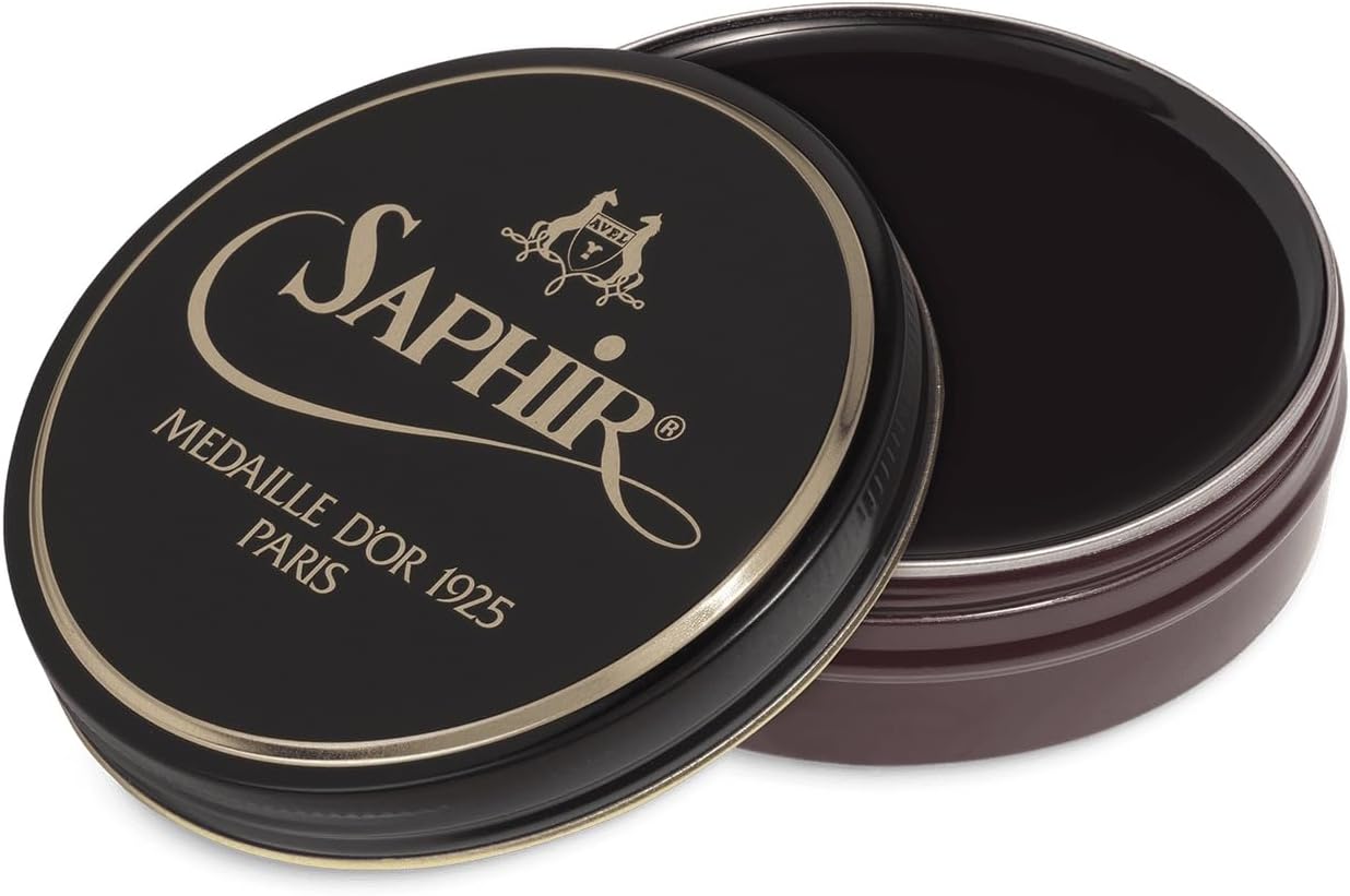 SAPHIR Medaille d’Or Pate De Luxe - Natural Wax Shoe Polish for Leather Shining