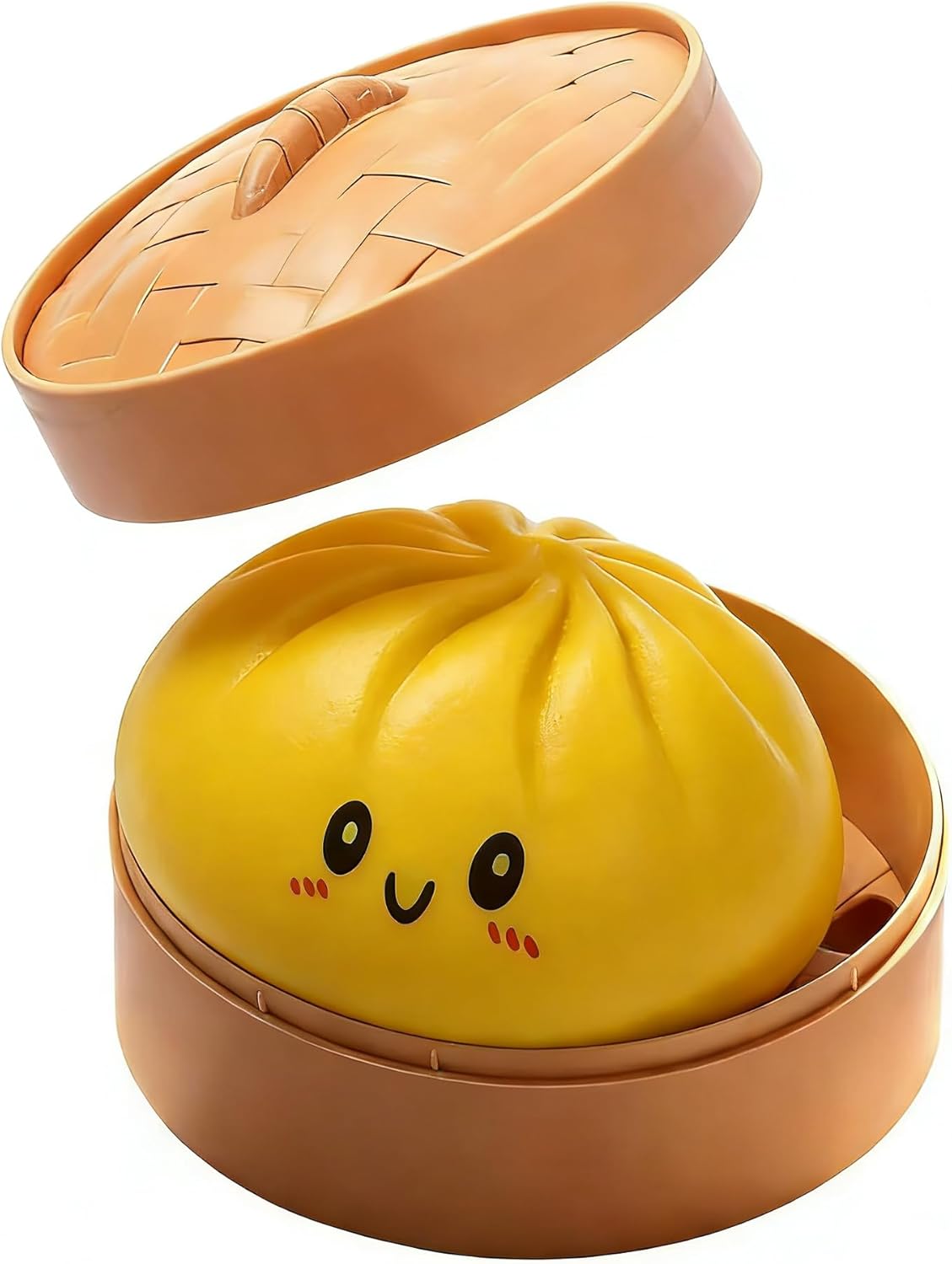 Dumplings Squishy Mystery Dumplings Squishy Stress Balls Fidget Sensory Toy Soft Squeeze Decompression Dough (Yellow)