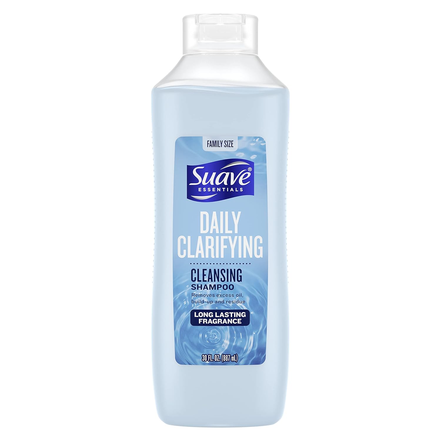 Suave Essentials Anti Residue Shampoo for Normal to Oily Hair Daily Clarifying Hair Shampoo with Deep Cleansers 30 oz