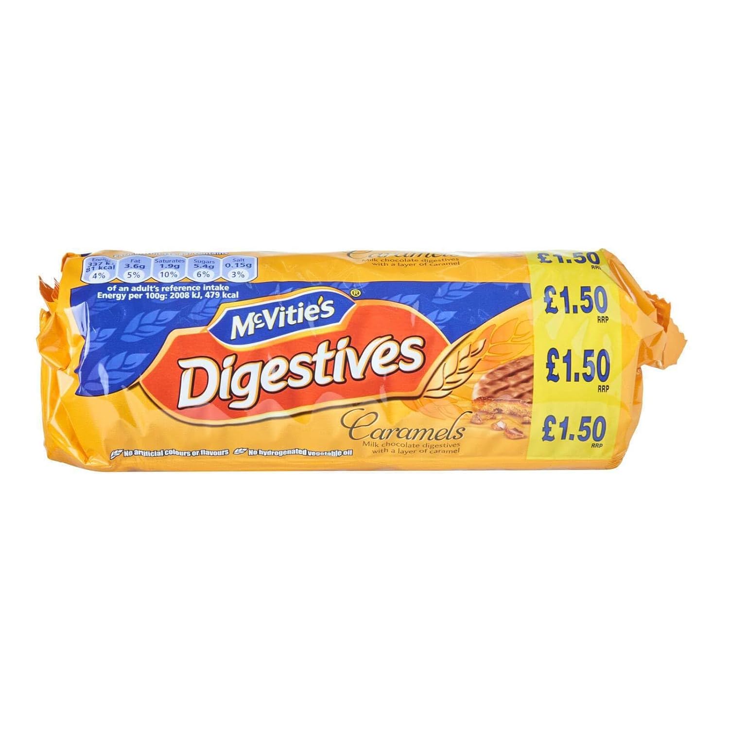 McVitie's Digestives Milk Chocolate The Caramel One 250g