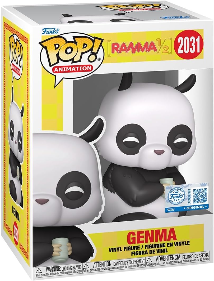 Funko Pop! Animation: Ranma 1/2 - Genma - (Panda) - Amazon Exclusive - Collectable Vinyl Figure - Gift Idea - Official Merchandise - Toys for Kids & Adults - Anime Fans - Model Figure for Collectors