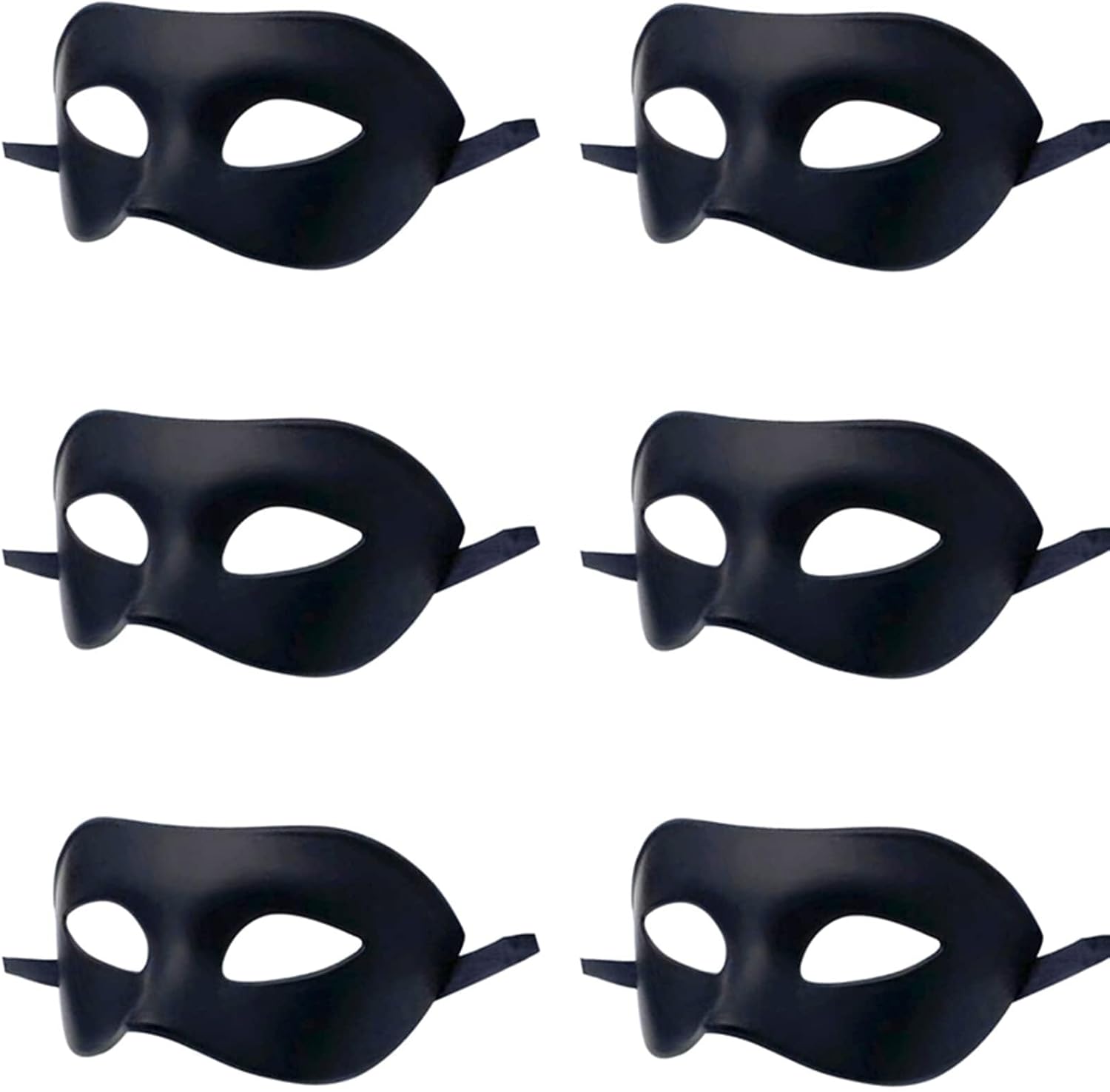 Men Women Masquerade Mask, High Elastic Bendable Plastic Half Face Eye Mask, Solid Color, Suitable for All Prom