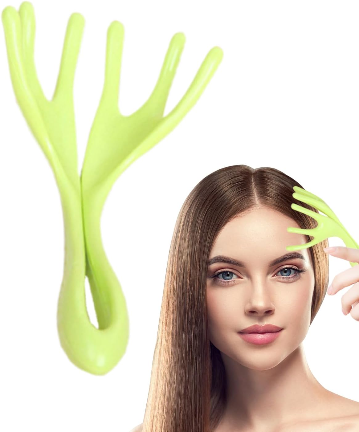 Scalp Massager, Handy Neck Relaxer with Cribble Effect, Portable Scalp Massage Aid for Fitness, Travel, Yoga, Wellness, Relaxation at Home and After Training