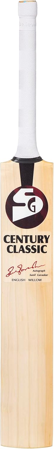 SG Century Classic Premium English Willow Cricket bat - Short Handle, Adult Size - Multiple Styles