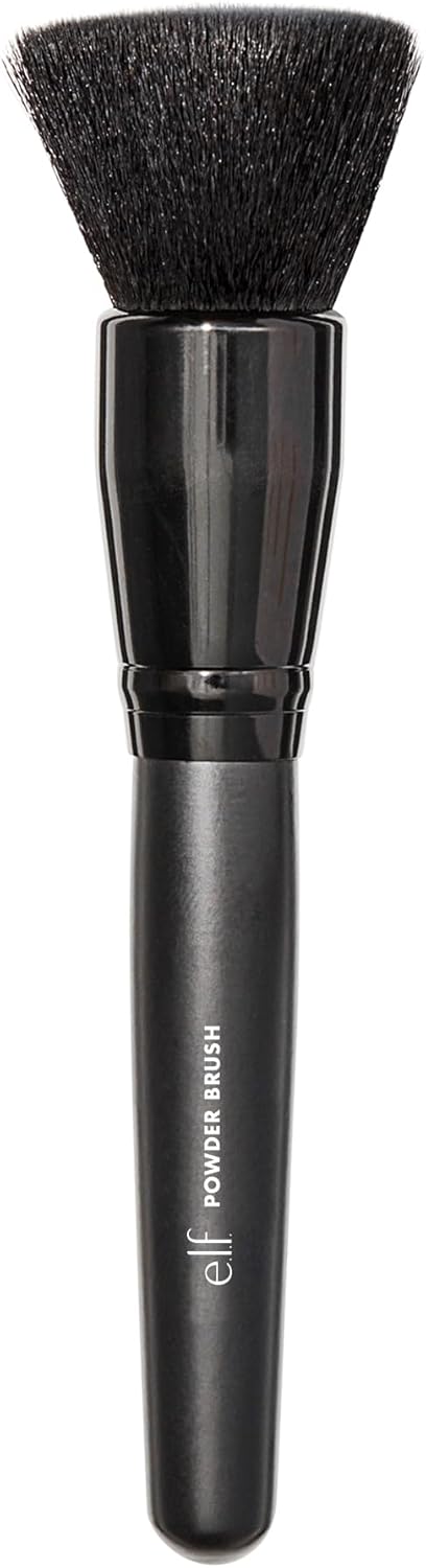 e.l.f. Powder Brush, Vegan Makeup Tool, Flawlessly Contours & Professionally Sculpts, For Wet & Dry Products