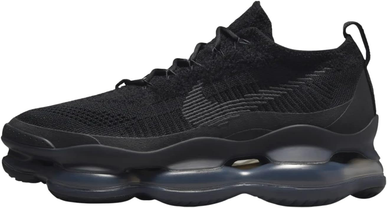 Nike Mens Air Max Scorpion Flyknit DJ4701 003 Triple Black - Size 11, Black/Anthracite/Anthracite, 9.5 UK