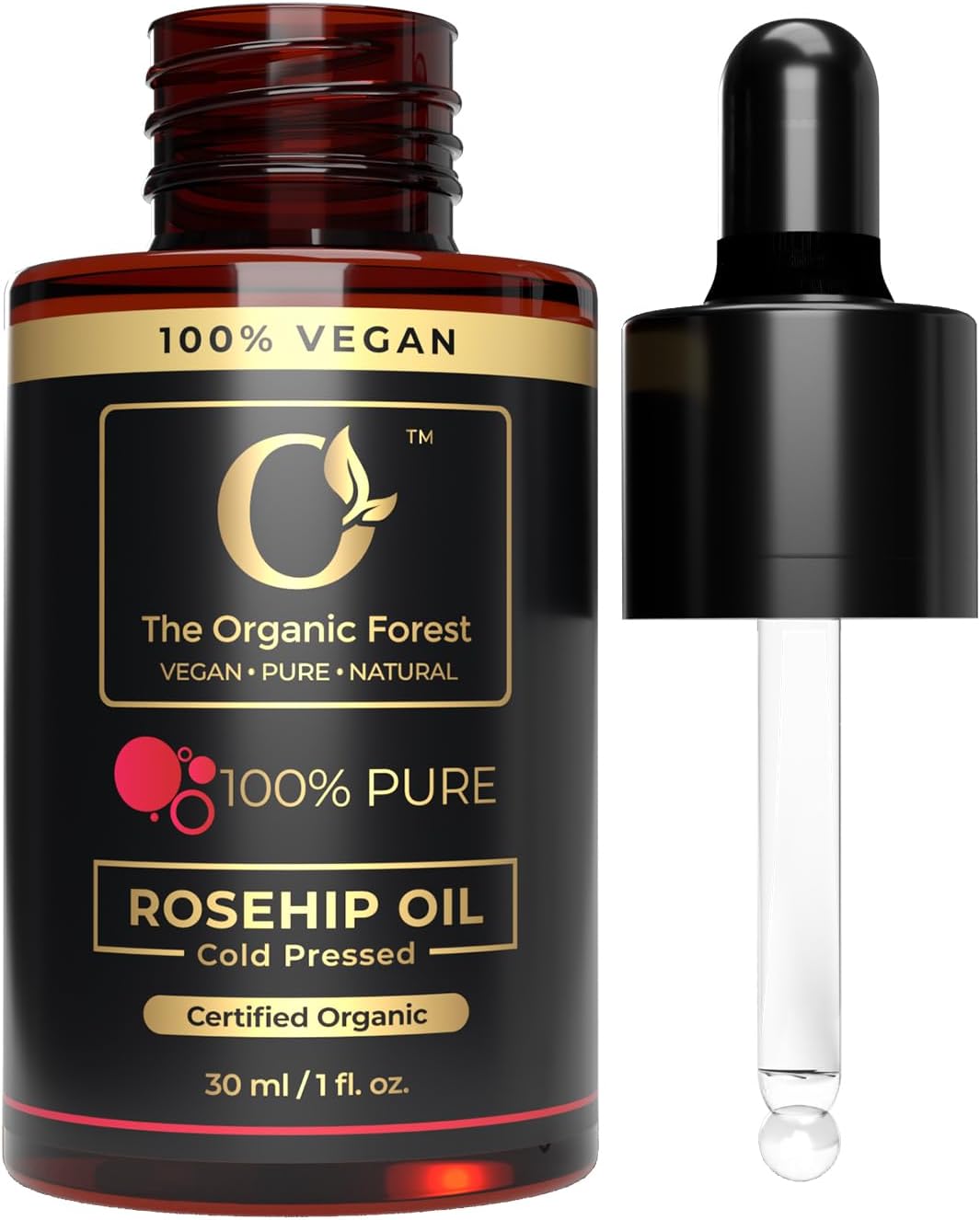 Plant Based Organic Rosehip Oil for Face – Natural Cold Pressed Ayurvedic Face Oil for Gua Sha & Skin Glow for Women – For Skin Repair, Wrinkles & Hydration