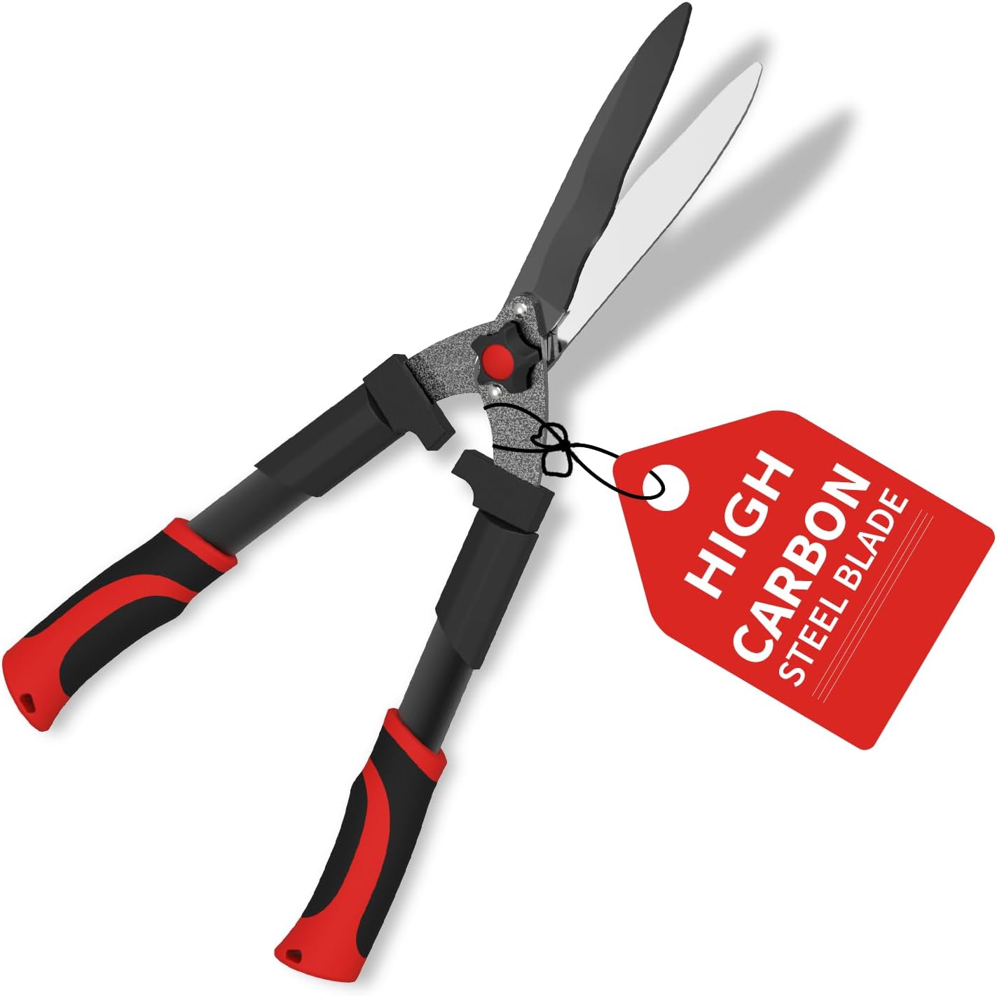 GARTOL 23-Inch Hedge Shears, Ultra Sharp Handheld Garden Clippers, Heavy Duty Garden Shears with Wavy Blades, Manual Hedge Trimmer for Bush Cutting, Trimming & Shaping Decorative Shrubs & Borders