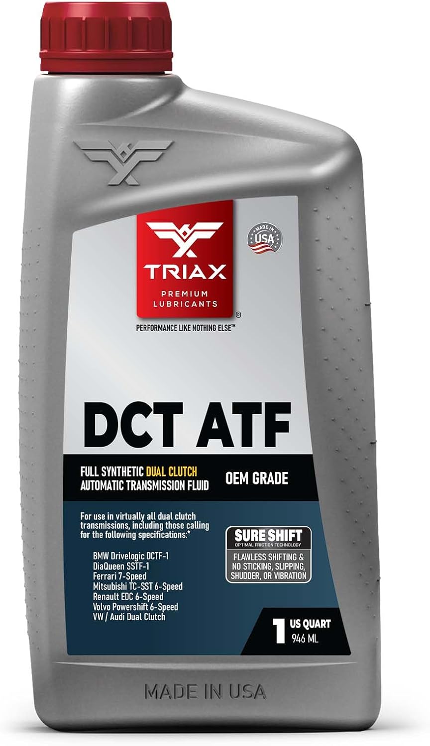 Triax DCT ATF - Full Synthetic Dual Clutch Automatic Transmission Fluid - OEM Grade - Compatible with Direct Shift Gearboxes and Dual Clutch Transmissions (1 Quart)