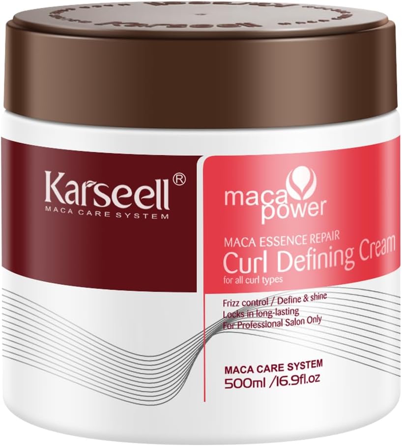 Karseell Curl Defining Cream 500ml, Curl Cream for Curly Hair Enhancer & Control, Hydrating, for Curly and Wavy Hair