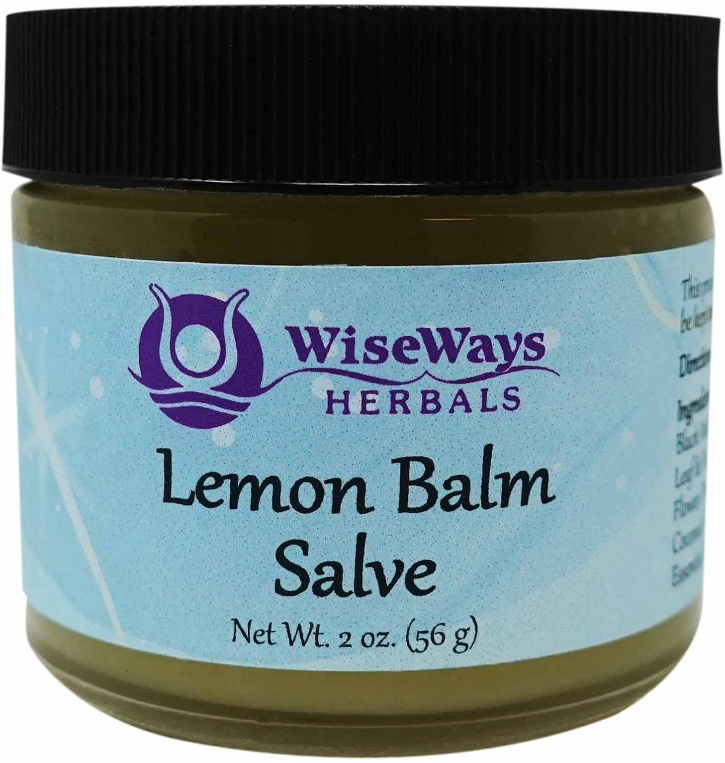 Wiseways Herbals: Salves For Natural Skin Care, Lemon Balm Cream 2 Oz