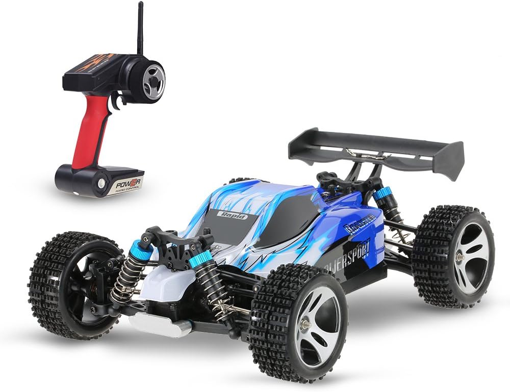GoolRC A959 1/18 Scale RC Car - 50km/h High Speed 4WD Off-Road RTR for Boys & Adults (Blue)
