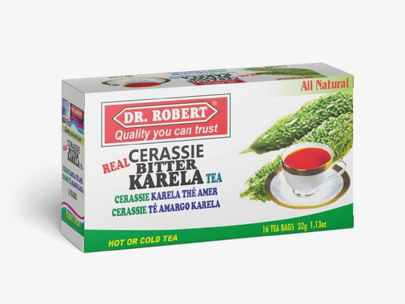 Dr Robert Cerassie Bitter Karela Tea -16 Tbags