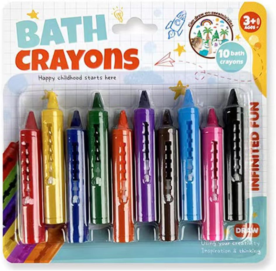 Bath Crayons Toddler Bath Toys, 10Packs