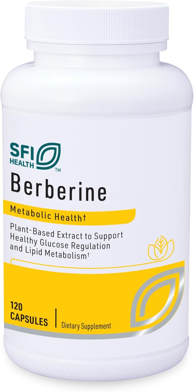 Klaire Labs Berberine HCI 500mg - Berberine Supplement - Gluten-Free, Hypoallergenic (120 Capsules)