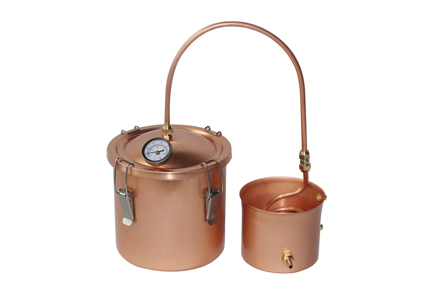 1.5 Gallon Pure Copper Boiler Pot Alembic Still Wine Alcohol Water Distiller