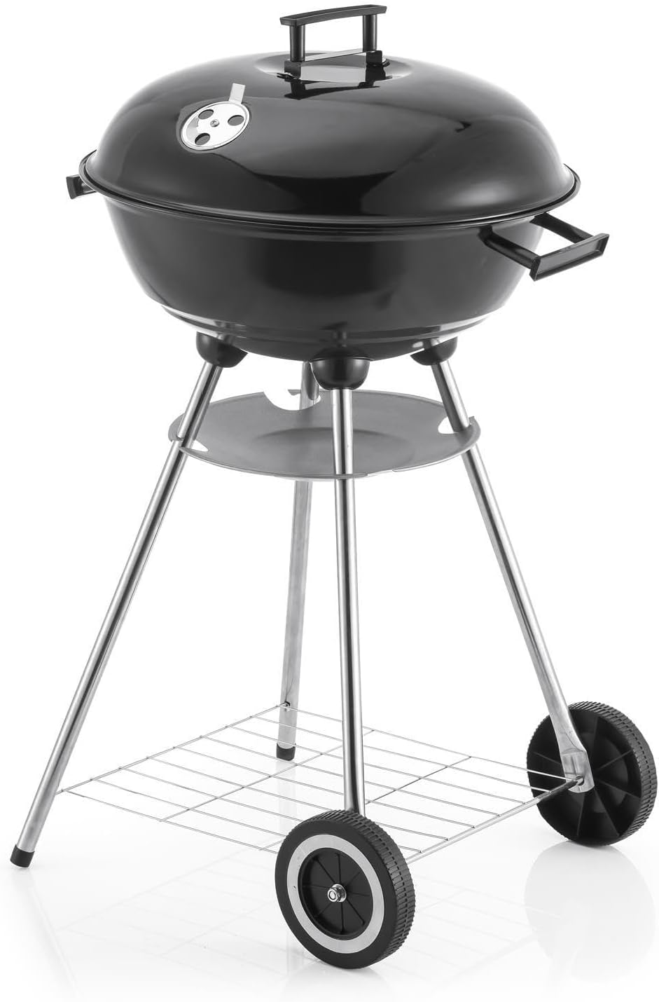 House of Home 45cm Kettle Charcoal BBQ Grill – Portable Round Barbecue with Lid, for Outdoor Cooking, Ash Catcher – Great for Parties, Camping Barbeque
